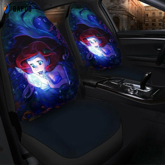 A Premium Little Mermaid Disney Car Seat Covers For Fan Gifts - Bafud