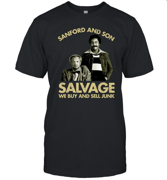Godfrey Wearing Sanford And Son Salvage We Buy Sell Junk Shirt, Hoodie, Sweater, Long Sleeve And Tank Top