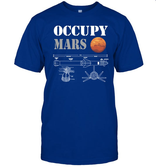 Occupy Mars Starship Rocket T-Shirt