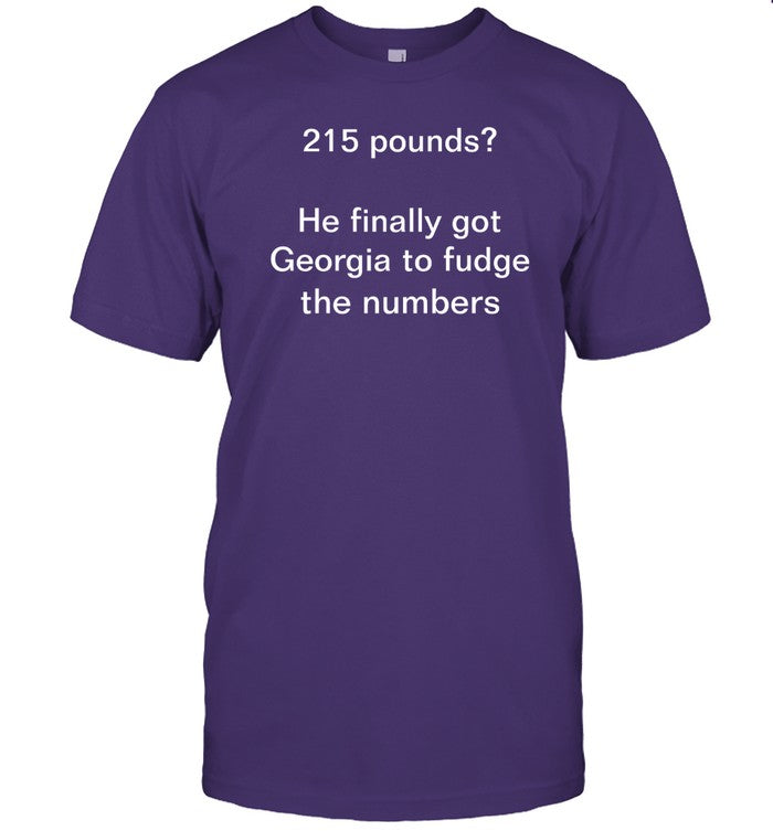 Limited Jon Cooper 215 Pounds He Finally Got Georgia To Fudge The Numbers Shirt
