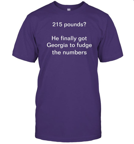 Limited Jon Cooper 215 Pounds He Finally Got Georgia To Fudge The Numbers Shirt