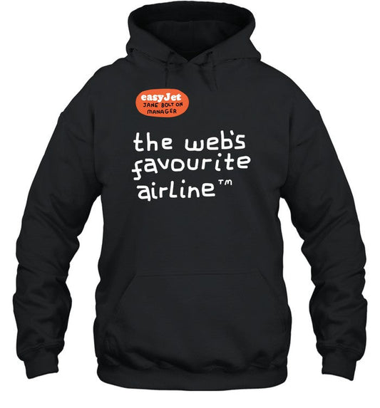 Easy Jet Jane Bolt On Manager The Web's Favourite Airline Hoodie