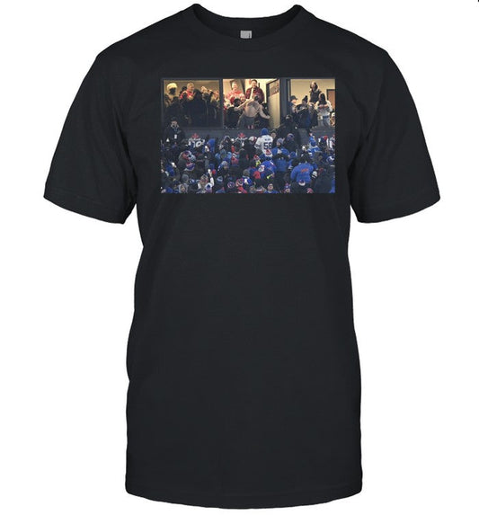 New Heights Jason Kelsey Celebrating His Brother's Touchdowns Shirtless Shirt