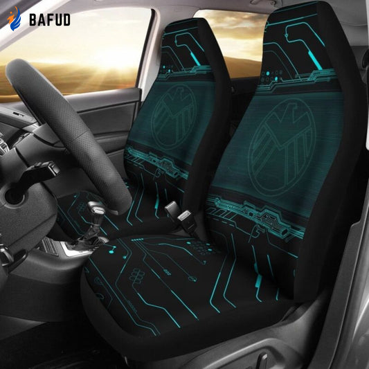 Agents Of Shield Logo Marvel Movie Car Seat Covers For Fan Gifts - Bafud
