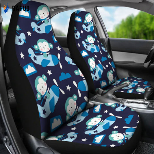 Airplane Car Seat Covers For Fan Gifts, Airplane Sun Shade - Bafud