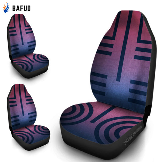 Akaza Car Seat Covers For Fan Gifts Custom Akaza Uniform Demon Slayer Anime Car Accessories Anime Gifts - Bafud