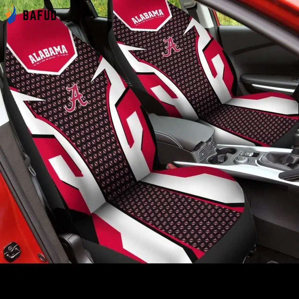 Alabama Crimson Tide 1 Seat Covers For Fan Gifts - Bafud