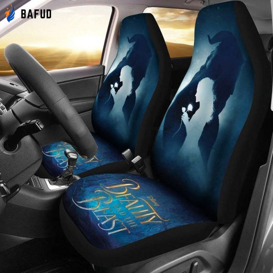 Amazing Art Beauty And The Beast Car Seat Covers For Fan Gifts - Bafud