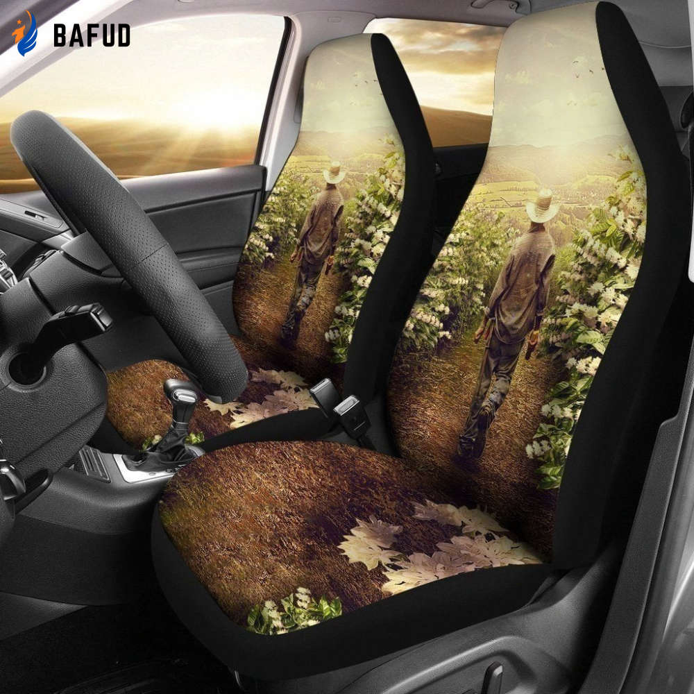 Amazing Farmer Car Seat Covers For Fan Gifts LT03 - Bafud