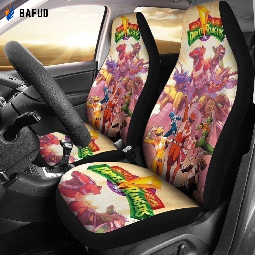Amazing Mighty Morphin Power Rangers Car Seat Covers For Fan Gifts MN04 - Bafud