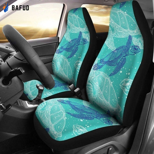 Amazing Turtle Car Seat Covers For Fan Gifts LT04 - Bafud