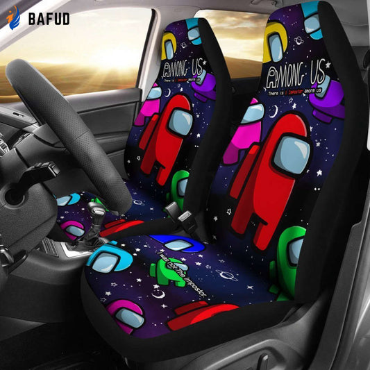 Among Us Car Seat Covers For Fan Gifts There Was An Imposter Among Us - Bafud