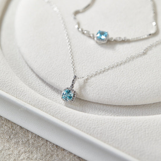 Aquamarine Baroque Necklace