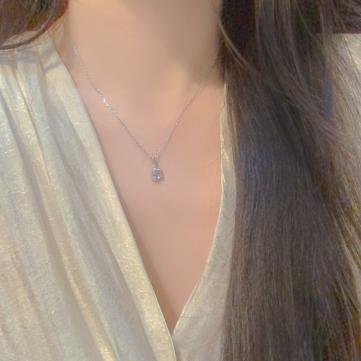 Aquamarine Baroque Necklace