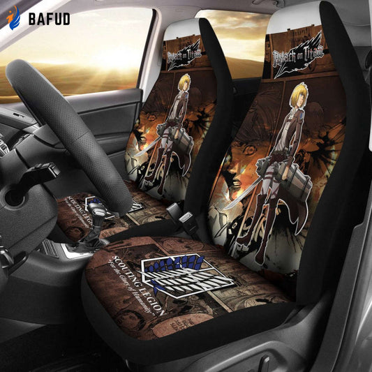 Armin Alert Attack On Titan Car Seat Covers For Fan Gifts Adore Anime - Bafud