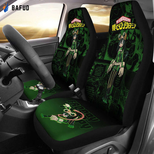 Asui Tsuyu Froppy My Hero Academia Car Seat Covers For Fan Gifts Anime Mixed Manga - Bafud