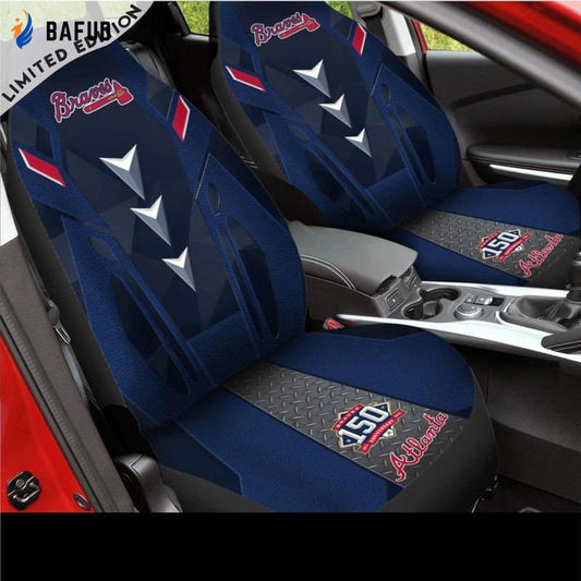 Atlanta Braves Car Seat Covers for Fan Gifts G95 - Bafud