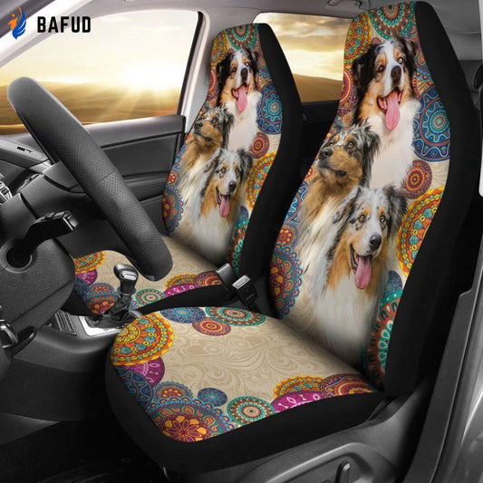 Australian Shepherd Car Seat Covers For Fan Gifts - Bafud