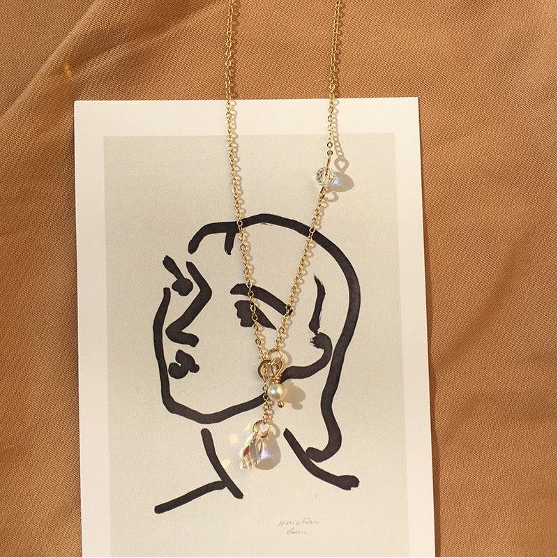 Austrian Crystal & Pearl Necklace