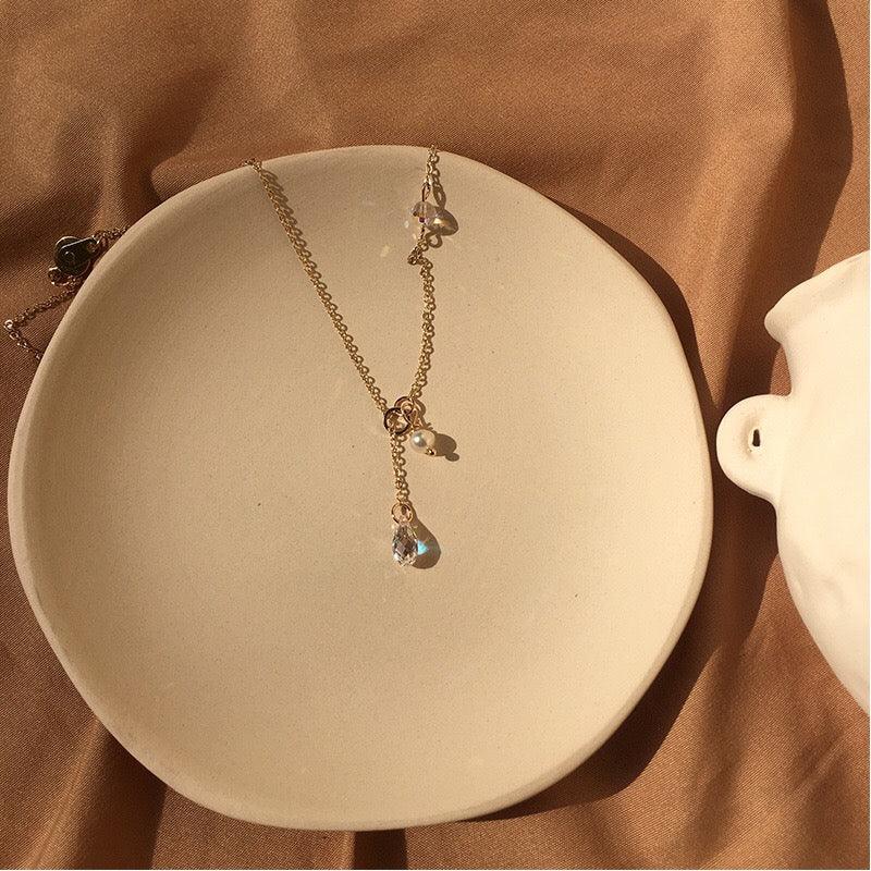 Austrian Crystal & Pearl Necklace