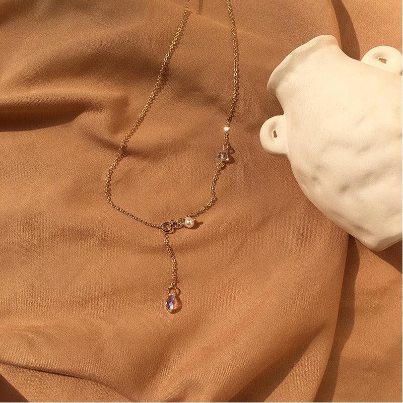 Austrian Crystal & Pearl Necklace