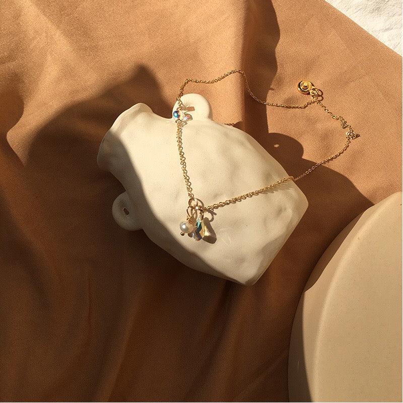 Austrian Crystal & Pearl Necklace