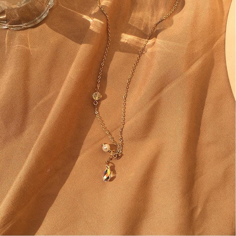 Austrian Crystal & Pearl Necklace