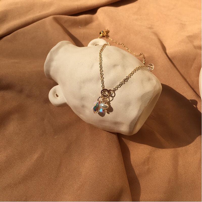 Austrian Crystal & Pearl Necklace