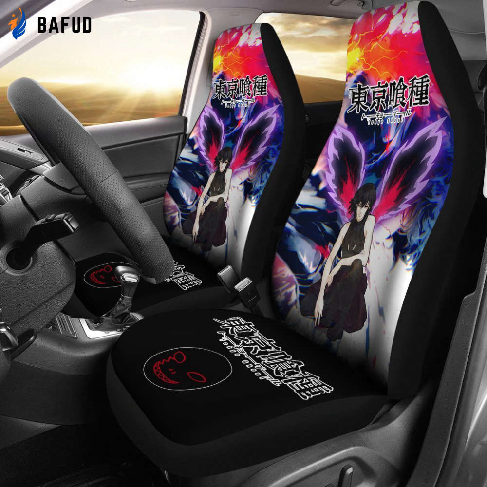Ayato Kirishima Tokyo Ghoul Car Seat Covers For Fan Gifts Anime Mixed Manga - Bafud