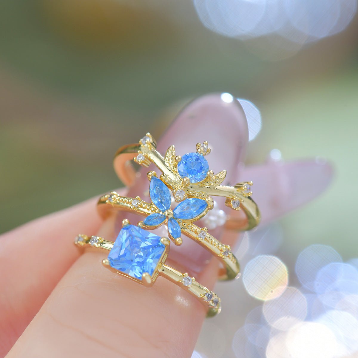 Azure Butterfly Ring