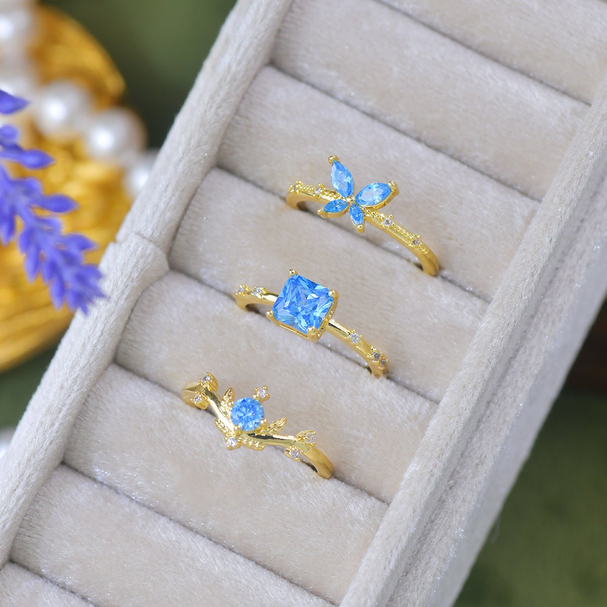 Azure Butterfly Ring