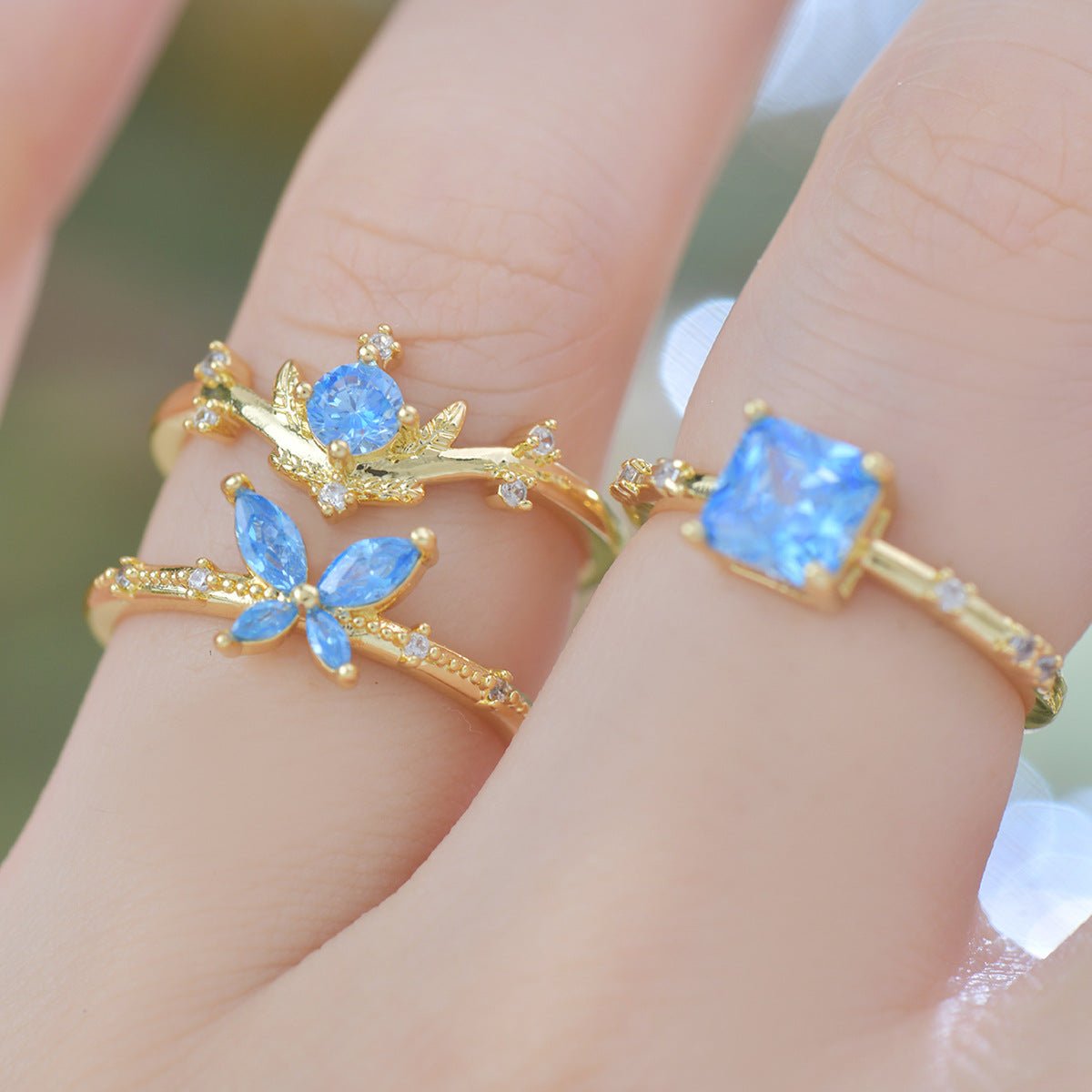 Azure Butterfly Ring