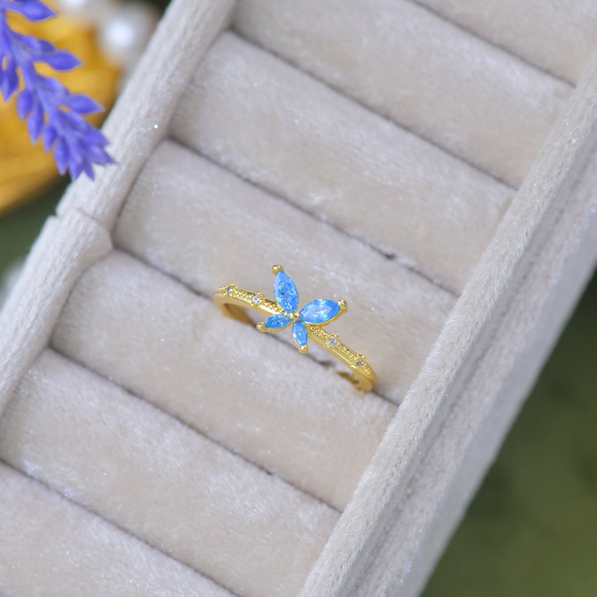 Azure Butterfly Ring