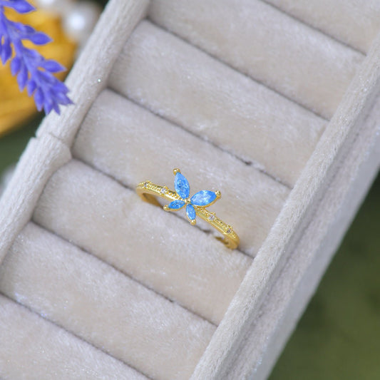 Azure Butterfly Ring