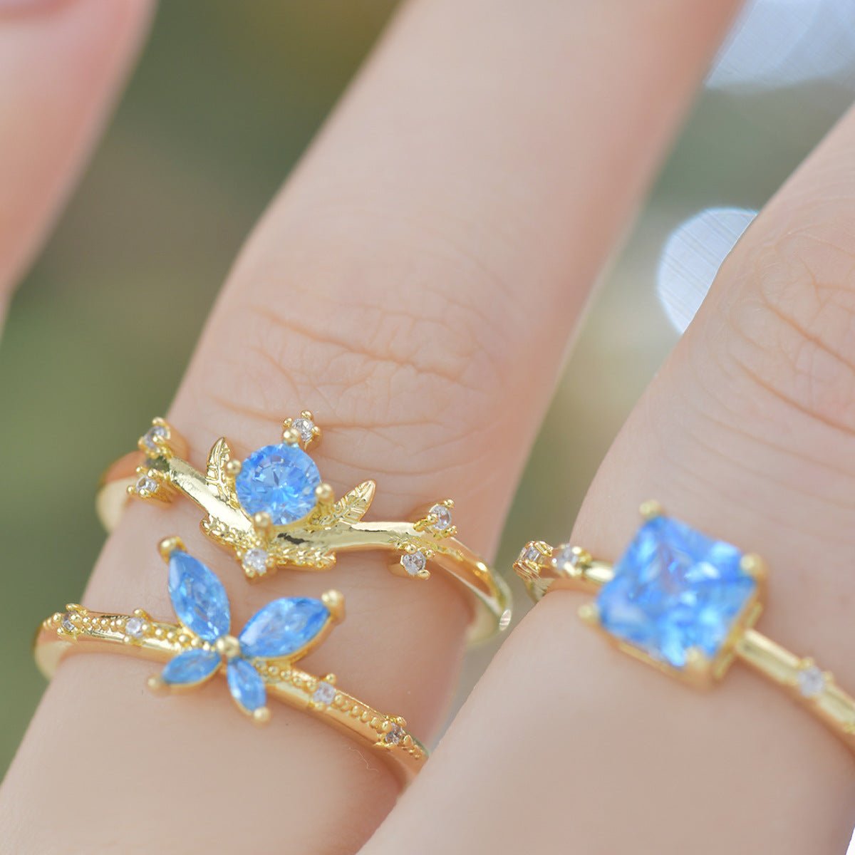 Azure Butterfly Ring