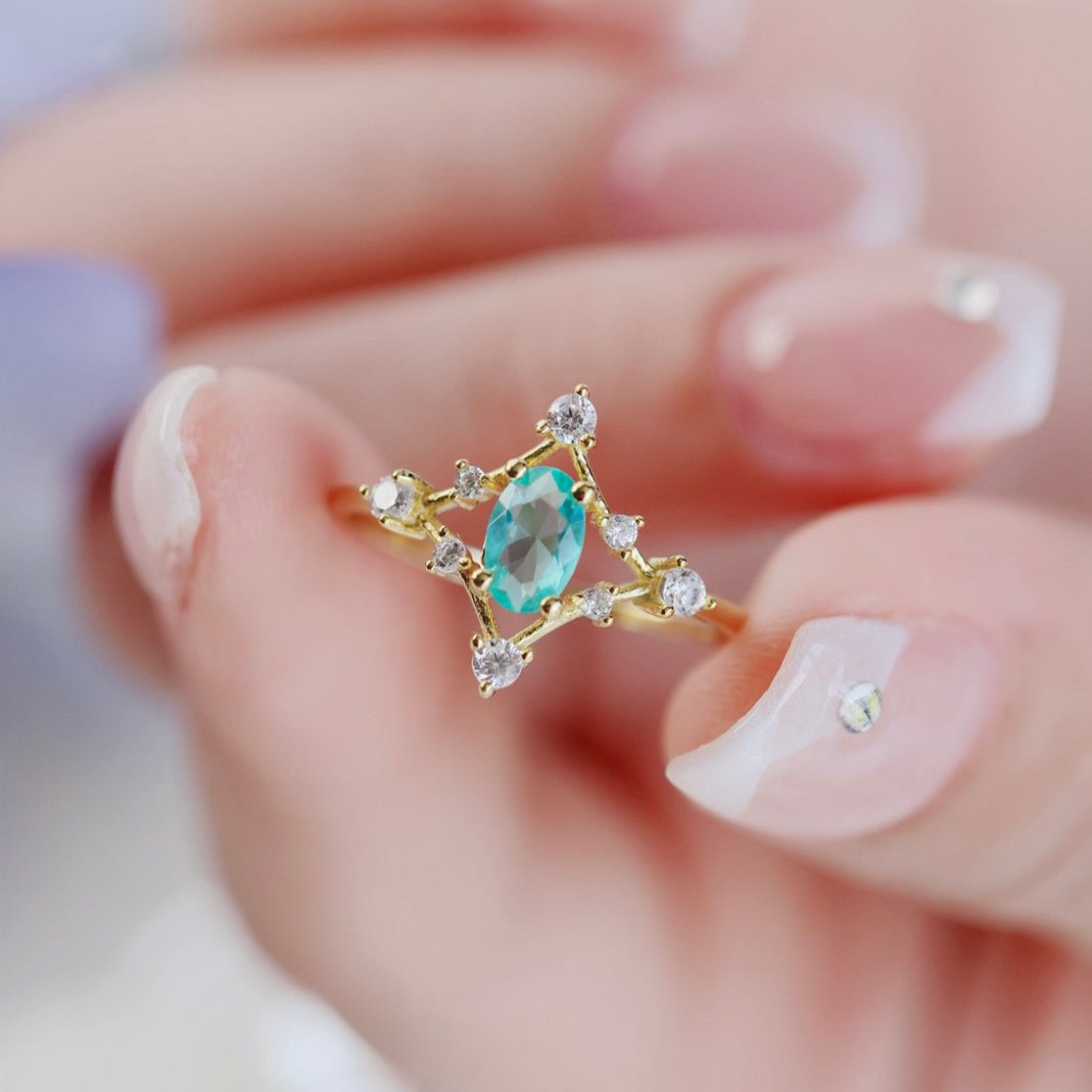 Azure Étoile Ring