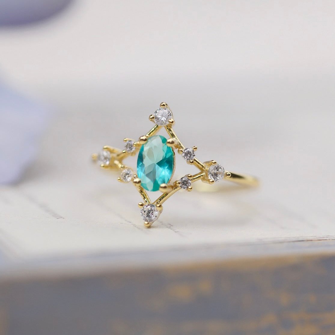 Azure Étoile Ring