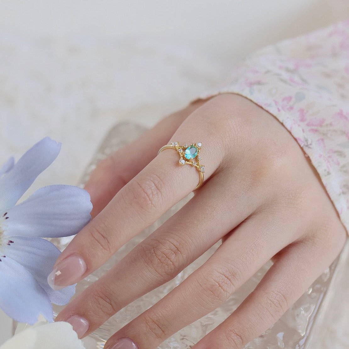 Azure Étoile Ring