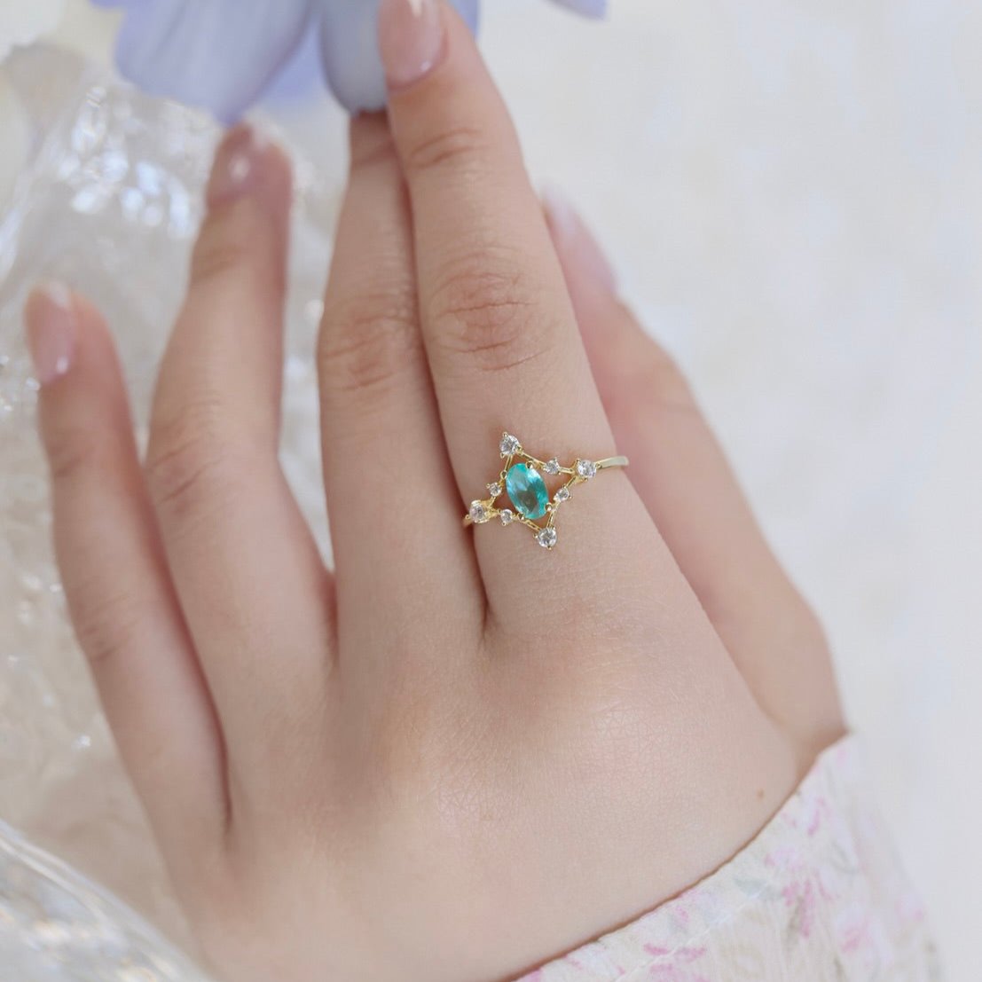 Azure Étoile Ring