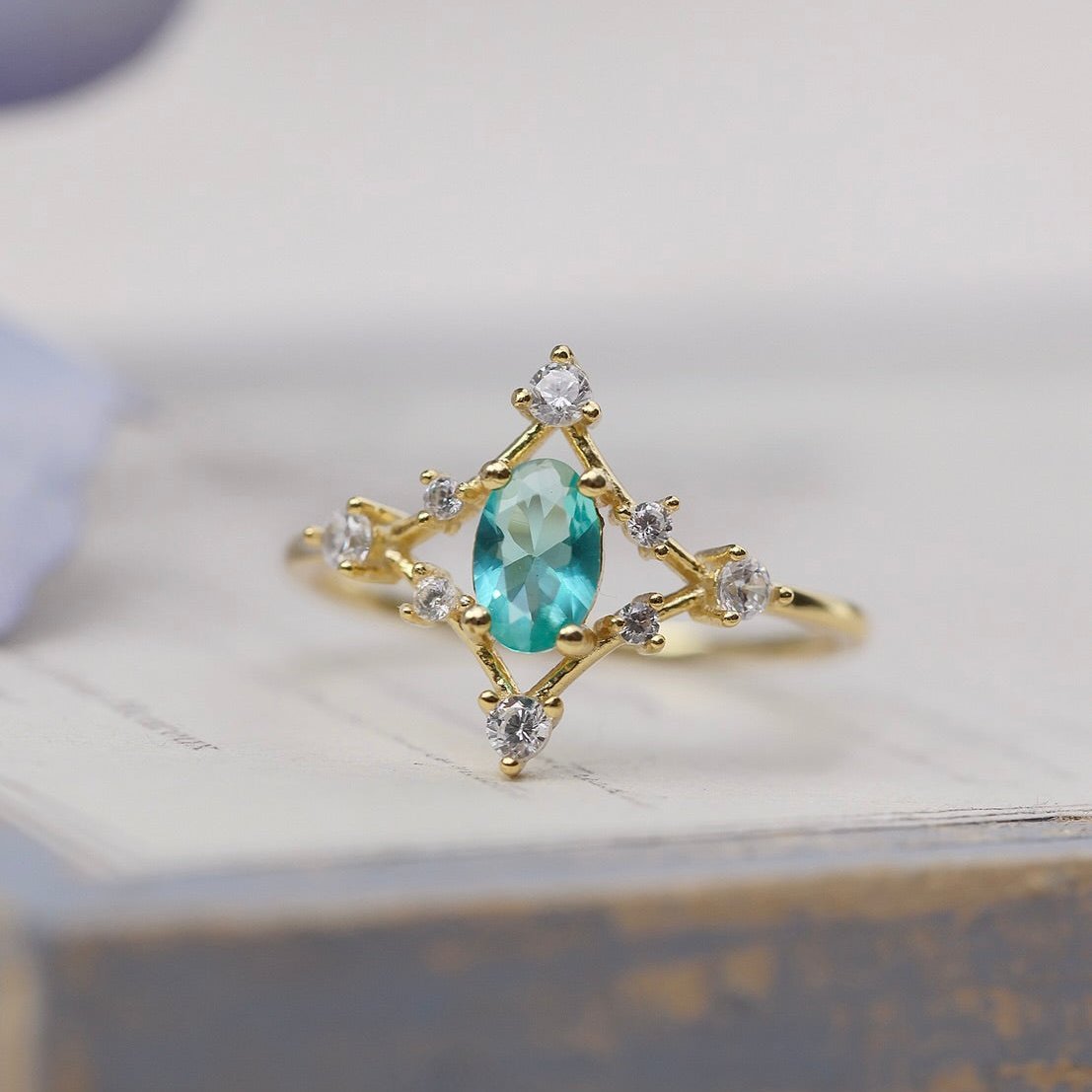 Azure Étoile Ring