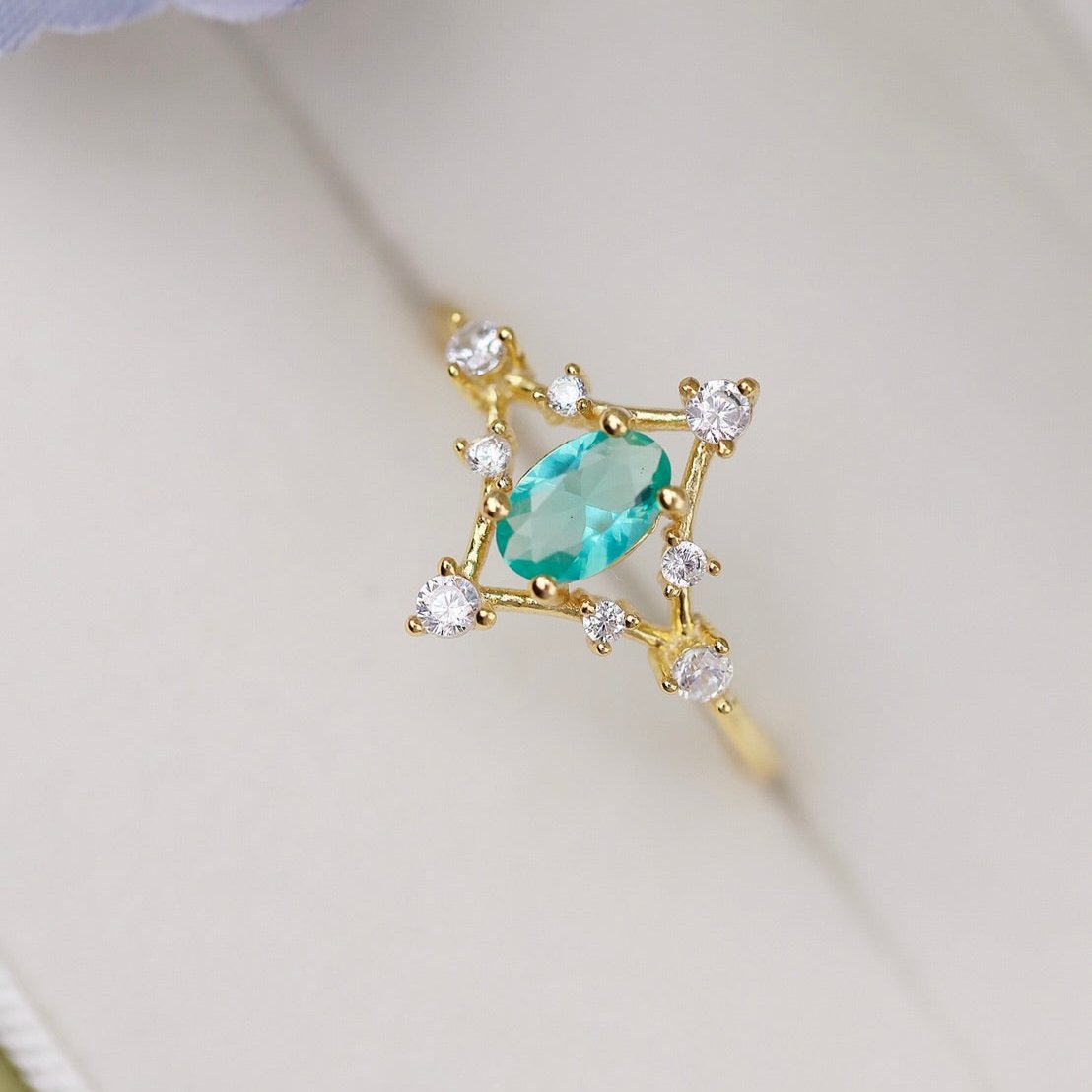Azure Étoile Ring