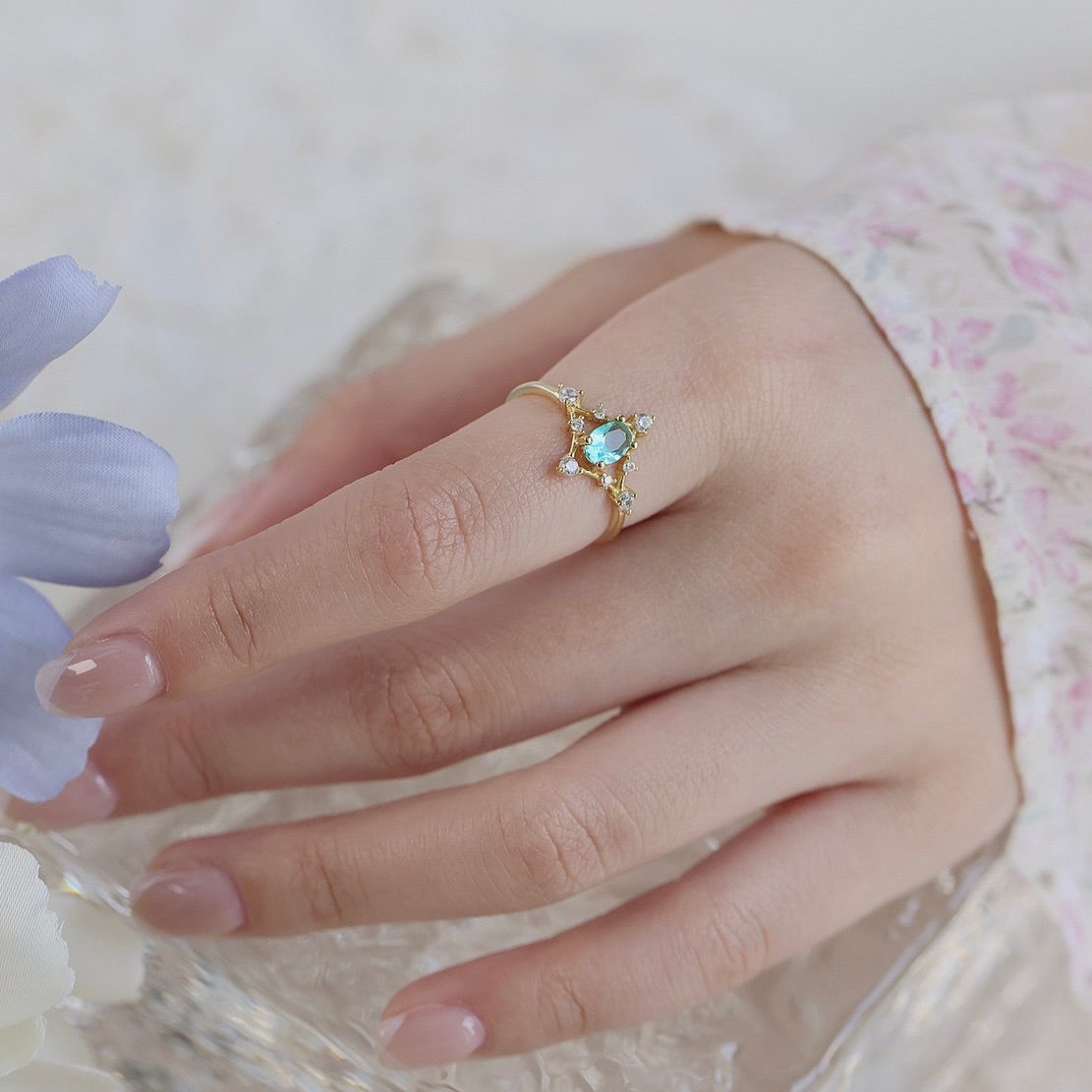 Azure Étoile Ring