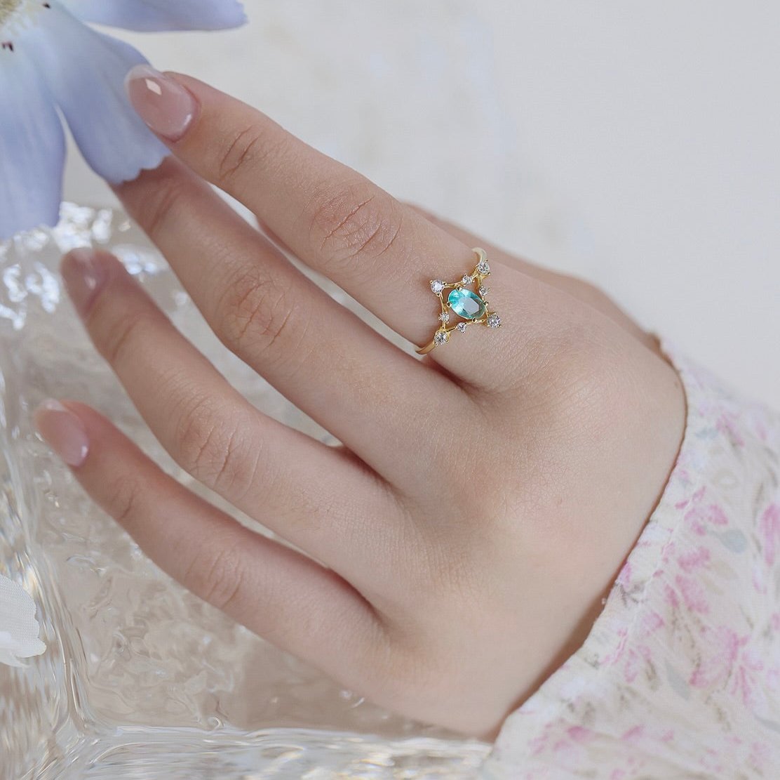 Azure Étoile Ring