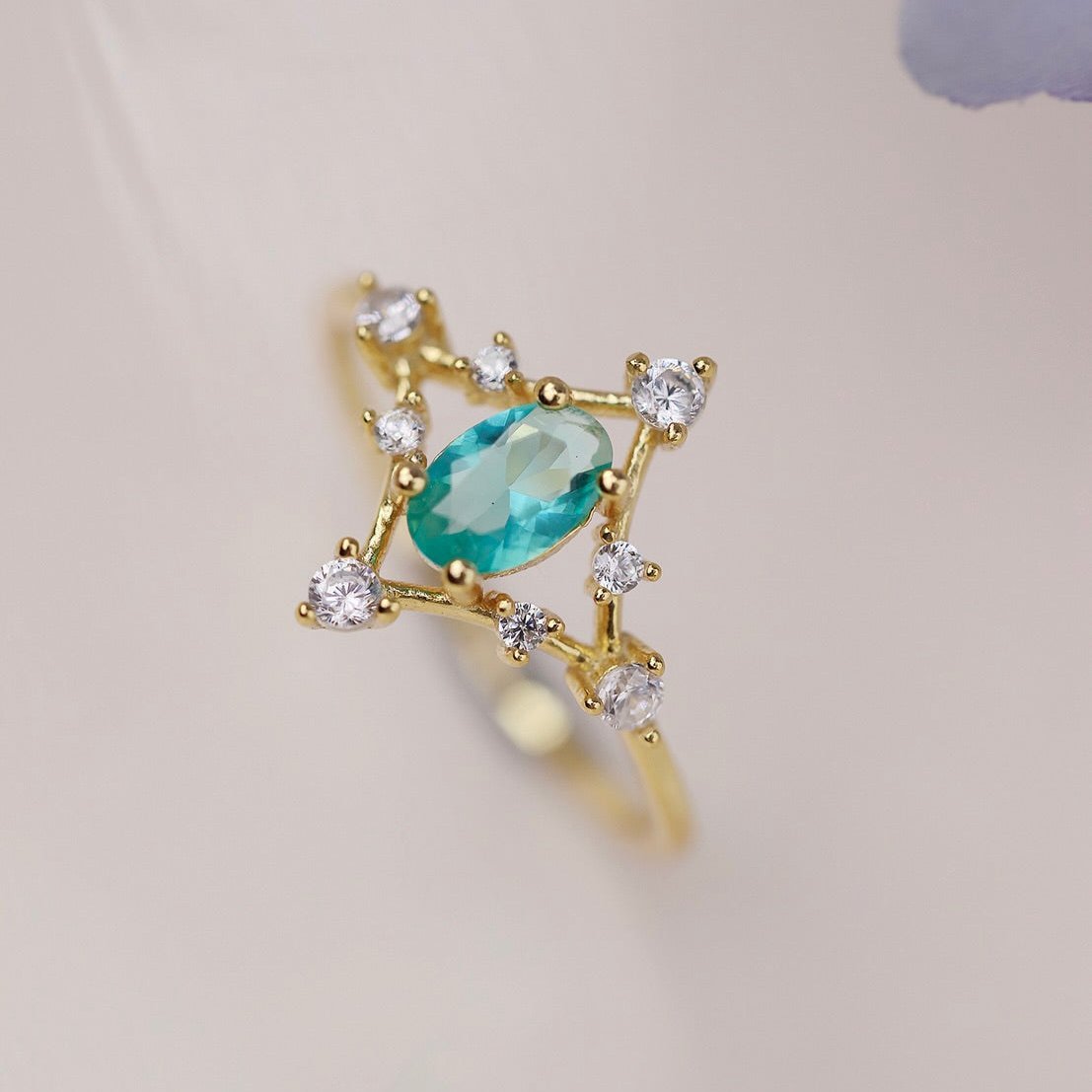 Azure Étoile Ring