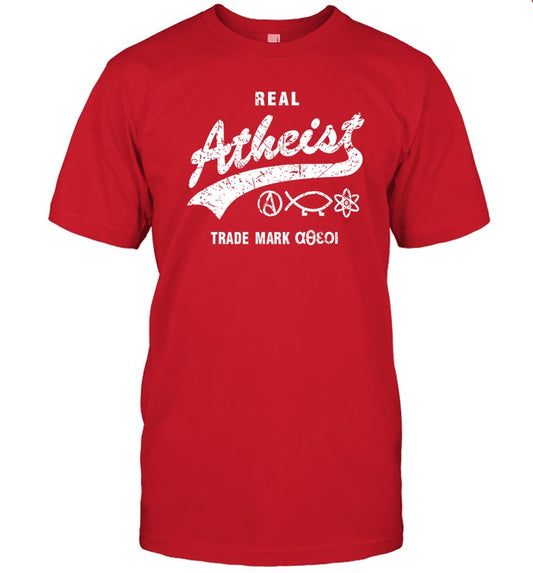 Atheistdad Real Atheist Trade Mark T Shirt