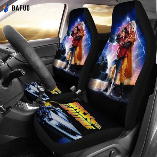 Back To The Future Part 2 Car Seat Covers For Fan Gifts - Bafud