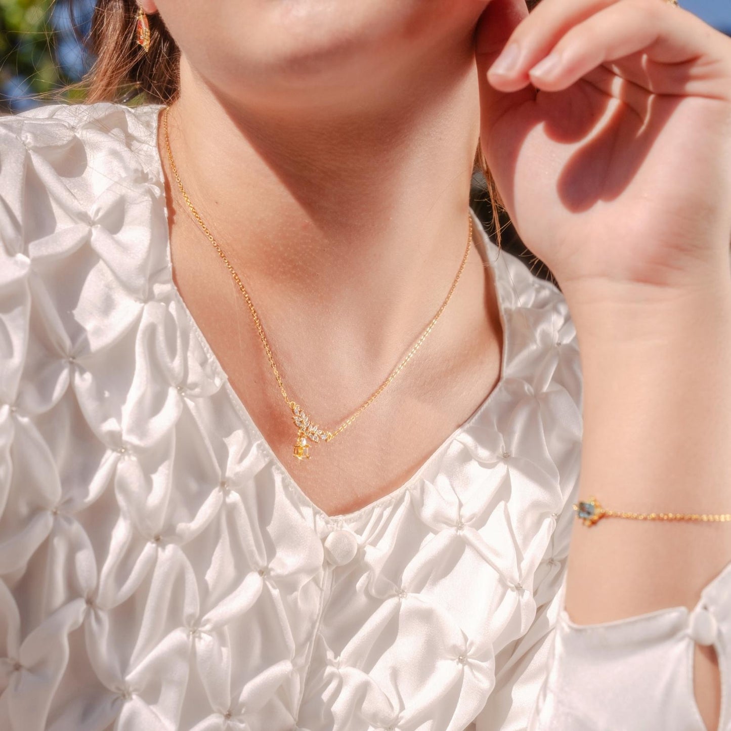 Baroque Citrine Necklace