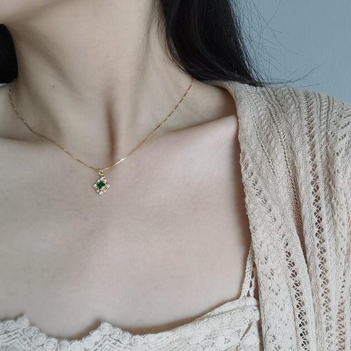 Baroque Emerald Necklace