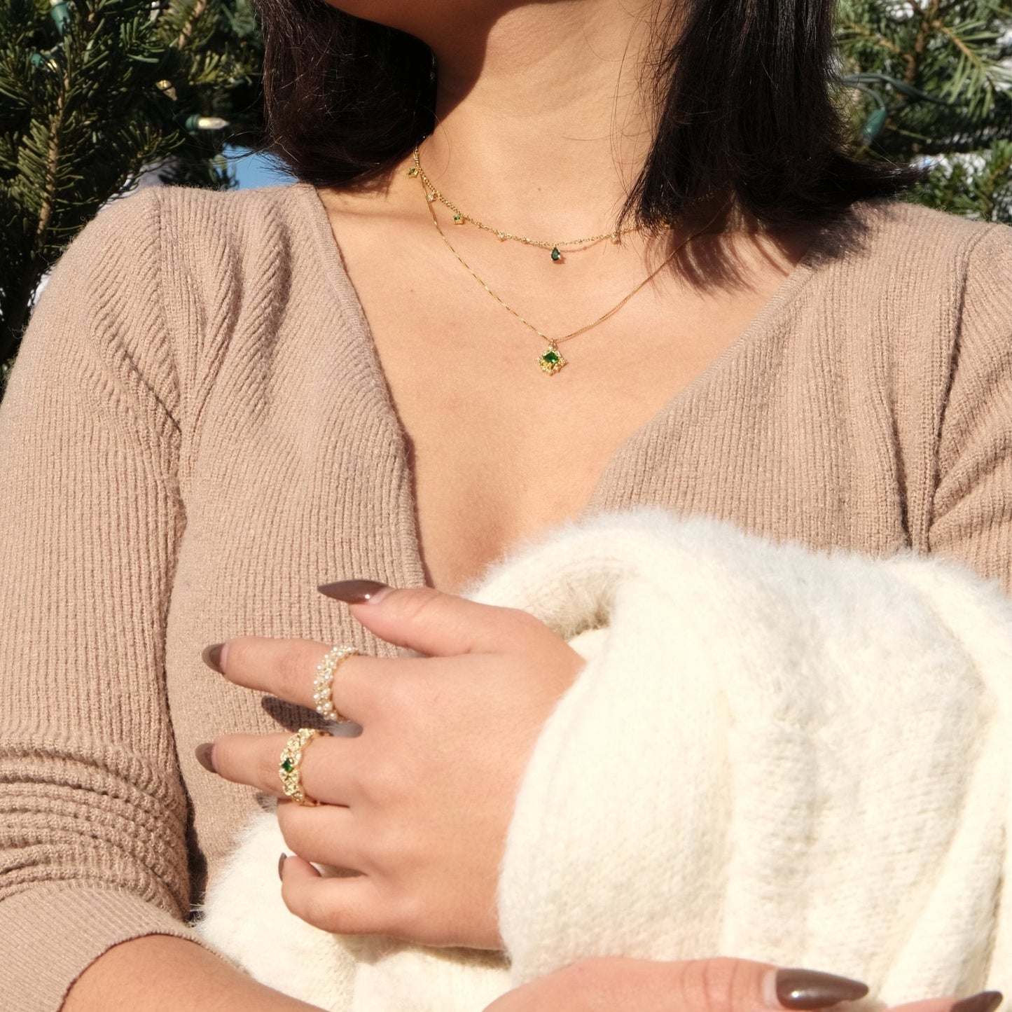 Baroque Emerald Necklace