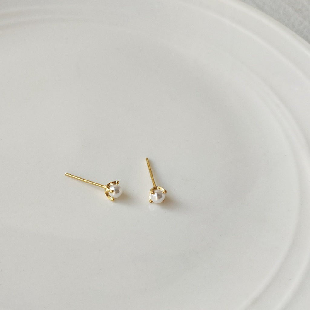 Baroque Pearl Stud Earrings